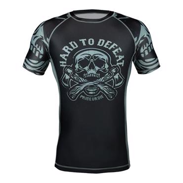 PRIDE OR DIE hard to defeat RASHGUARD - BLACK